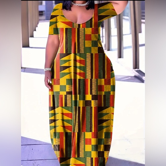 Dresses & Skirts - Color bloc Geo dress